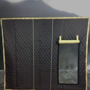 Штора утепленная ОП 2х3 м, с люверсами и дверью на липучке